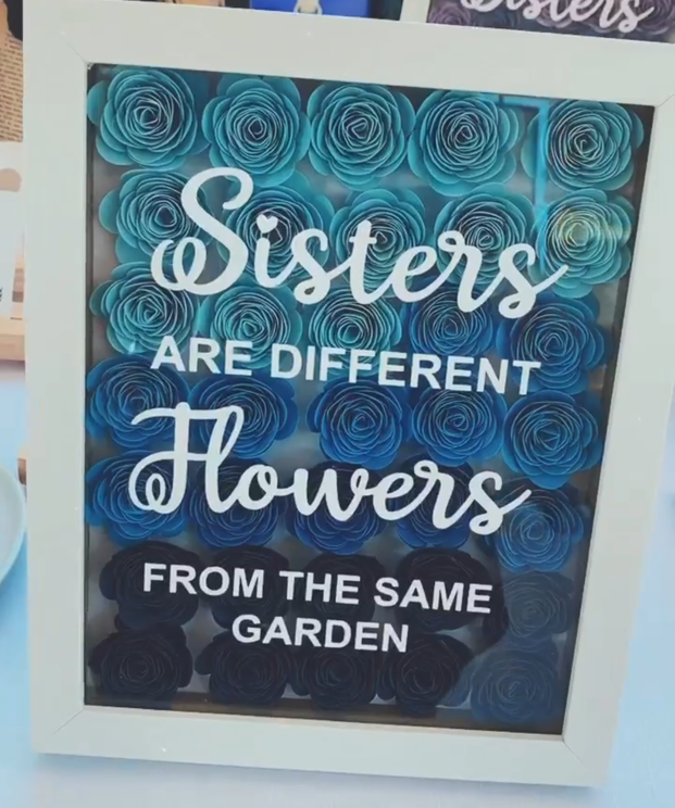 Sisters Flowers Frame