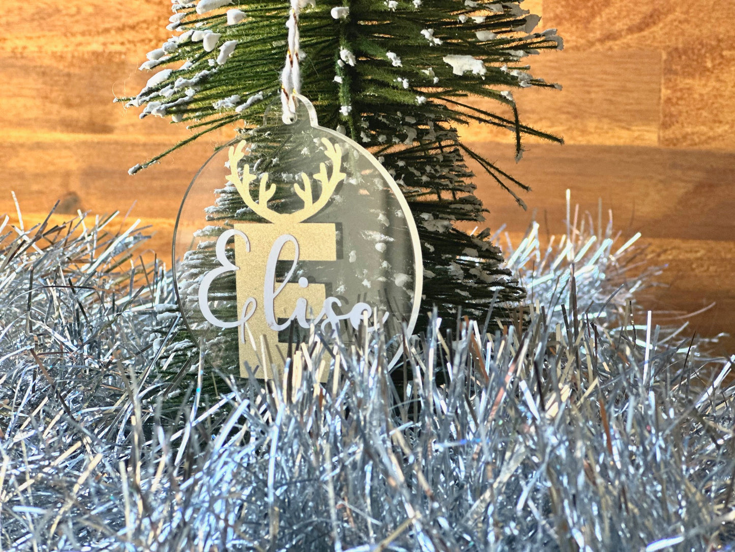 Reindeer Letter Christmas Ornaments