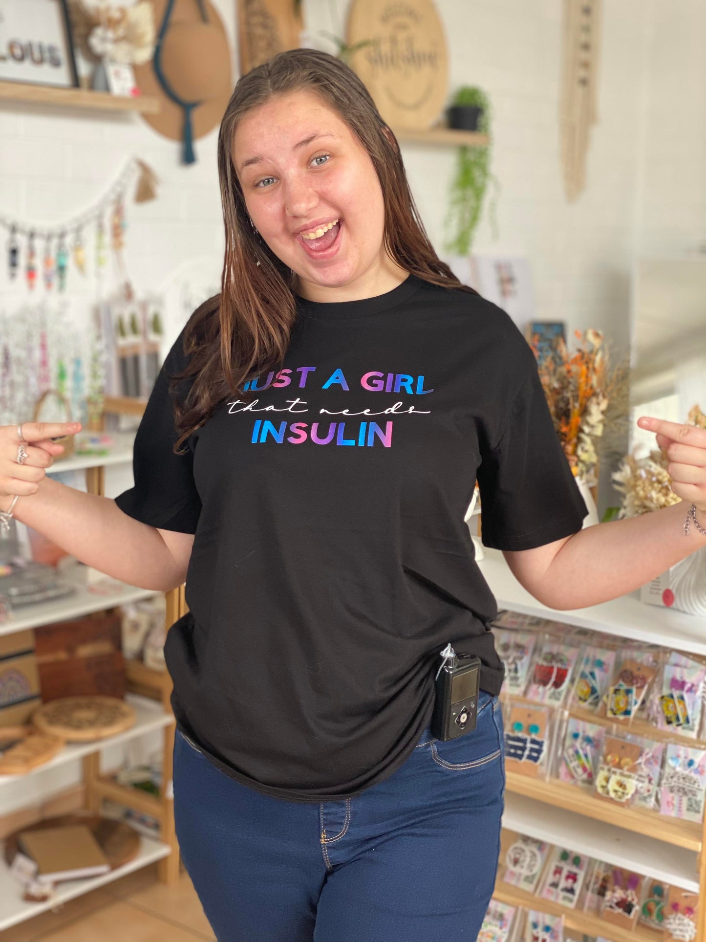 Diabetic Shirt - Just a girl that needs insulin.